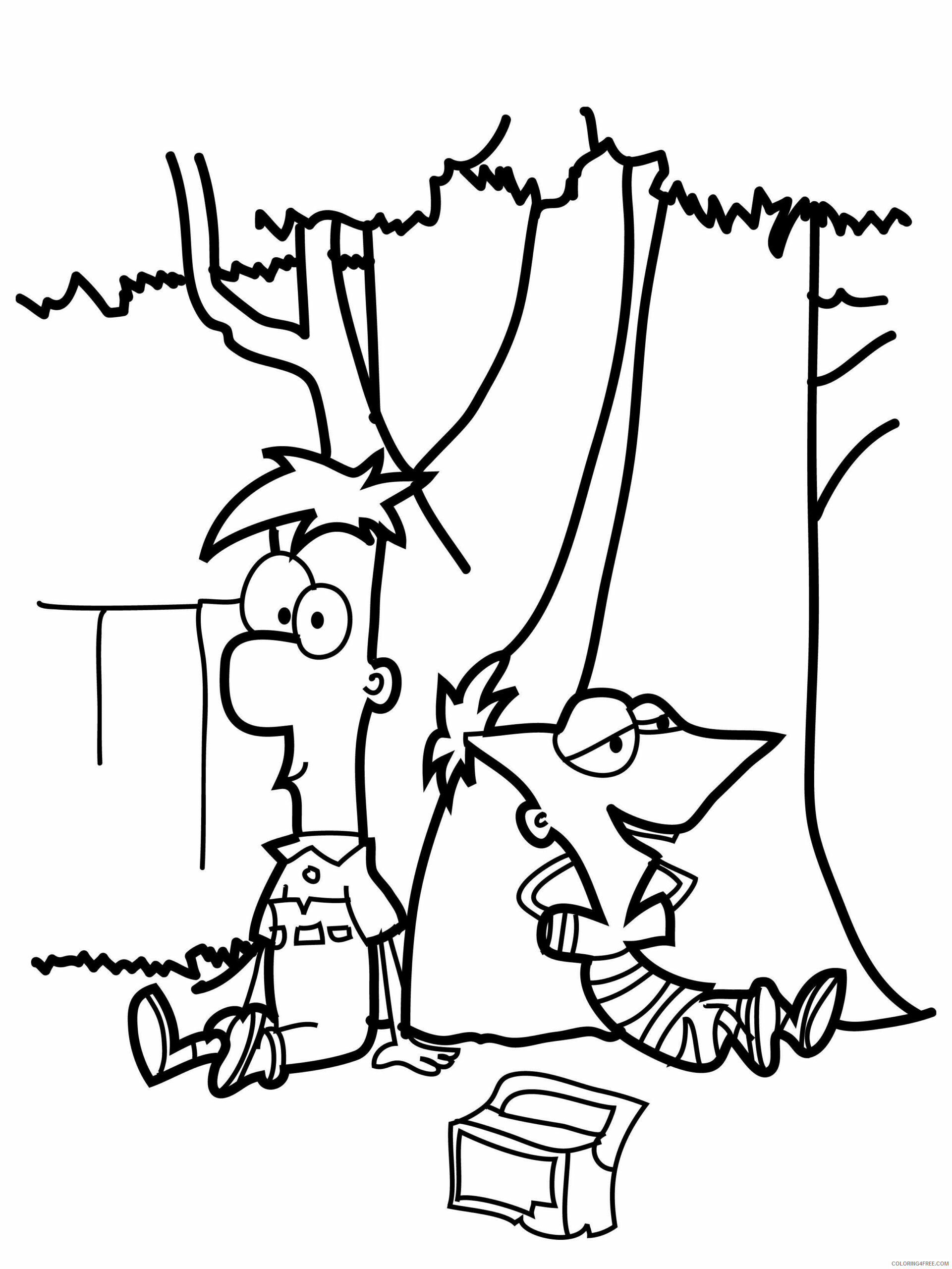Phineas and Ferb Coloring Pages TV Film Free Printable 2020 06157 Coloring4free