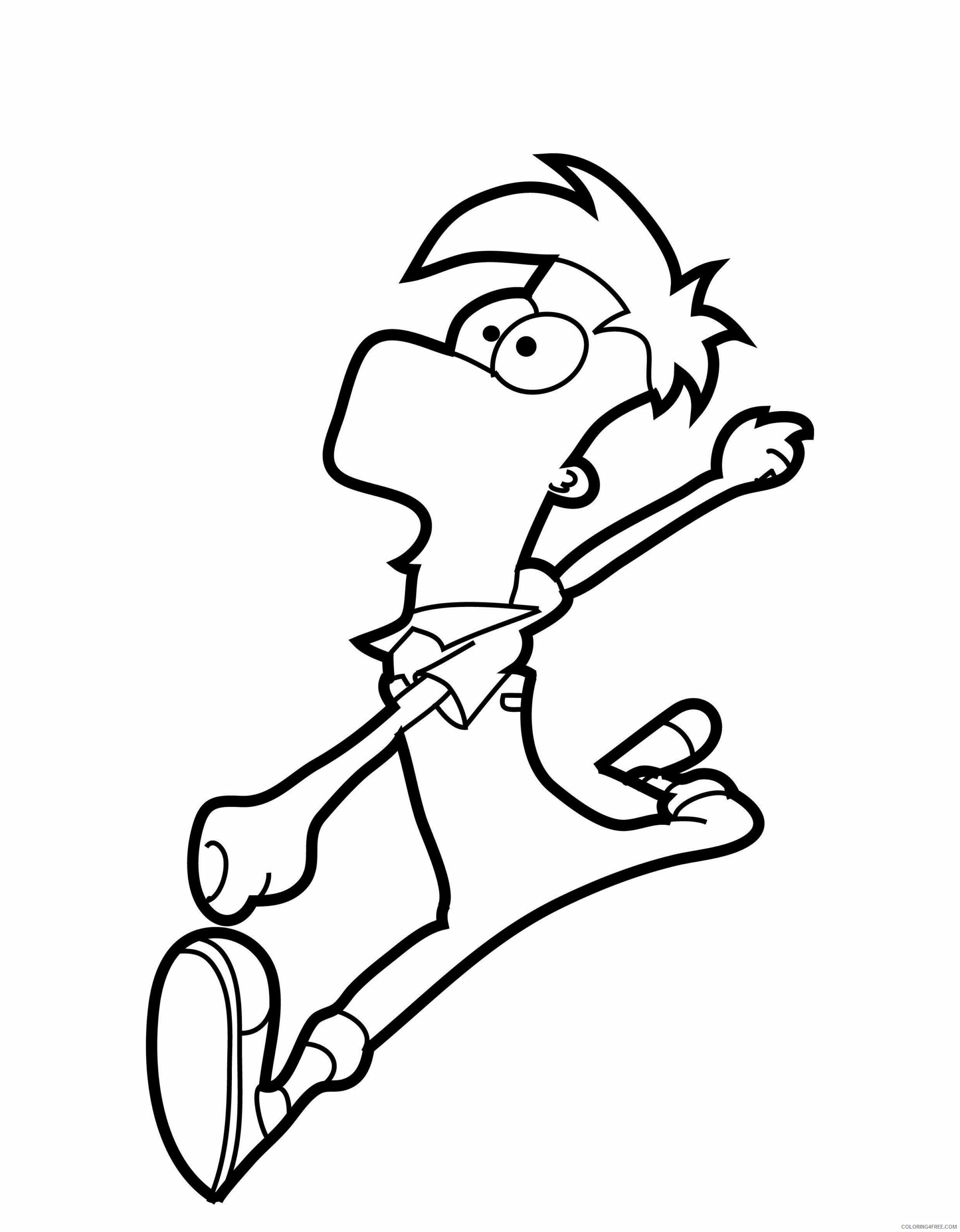 Phineas and Ferb Coloring Pages TV Film Images Printable 2020 06209 Coloring4free
