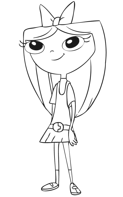 Phineas and Ferb Coloring Pages TV Film Isabella Printable 2020 06158 Coloring4free