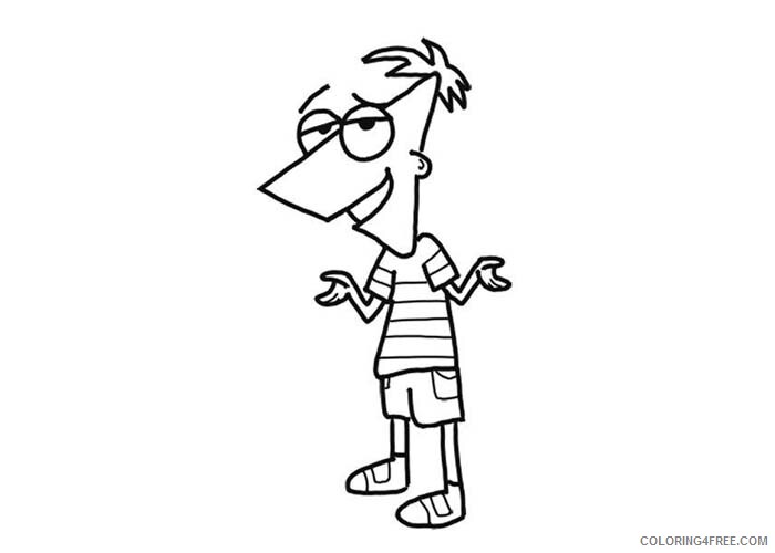 Phineas and Ferb Coloring Pages TV Film Phineas Printable 2020 06228 Coloring4free