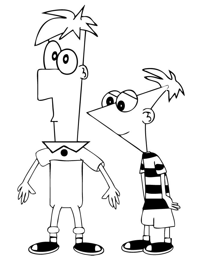 Phineas and Ferb Coloring Pages TV Film Phineas and Ferb Printable 2020 06194 Coloring4free