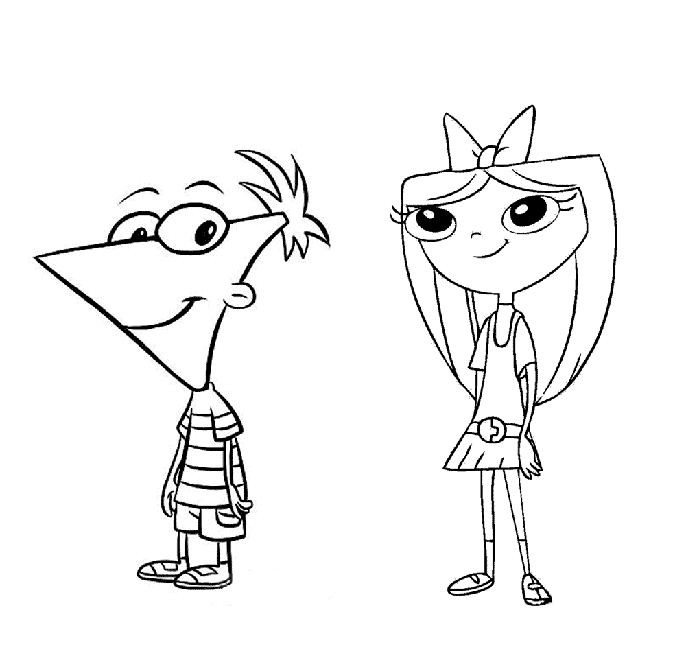 Phineas and Ferb Coloring Pages TV Film Phineas and Ferb Printable 2020 06213 Coloring4free
