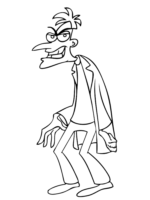 Phineas and Ferb Coloring Pages TV Film Phineas and Ferb Printable 2020 06225 Coloring4free