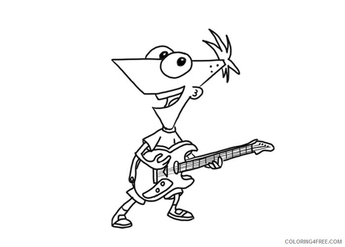 Phineas and Ferb Coloring Pages TV Film Printable 2020 06151 Coloring4free