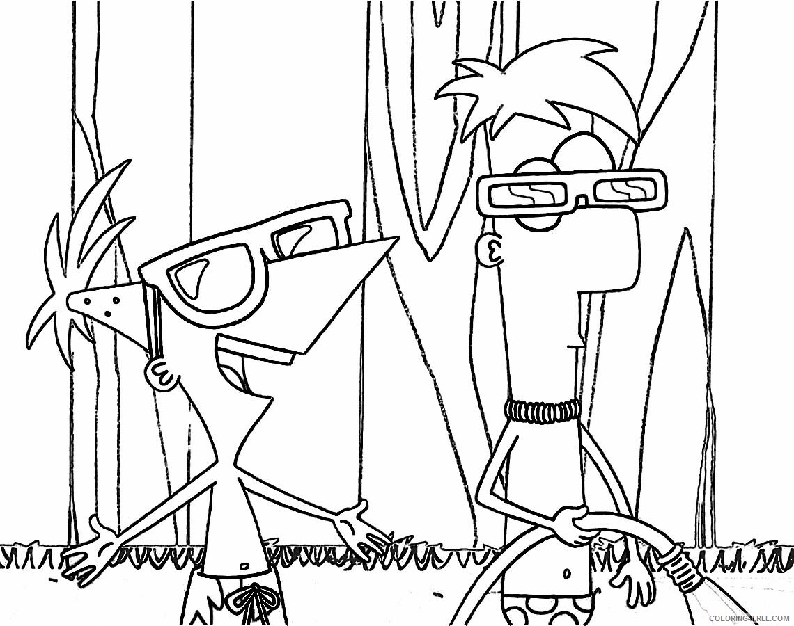 Phineas and Ferb Coloring Pages TV Film Printable 2020 06178 Coloring4free