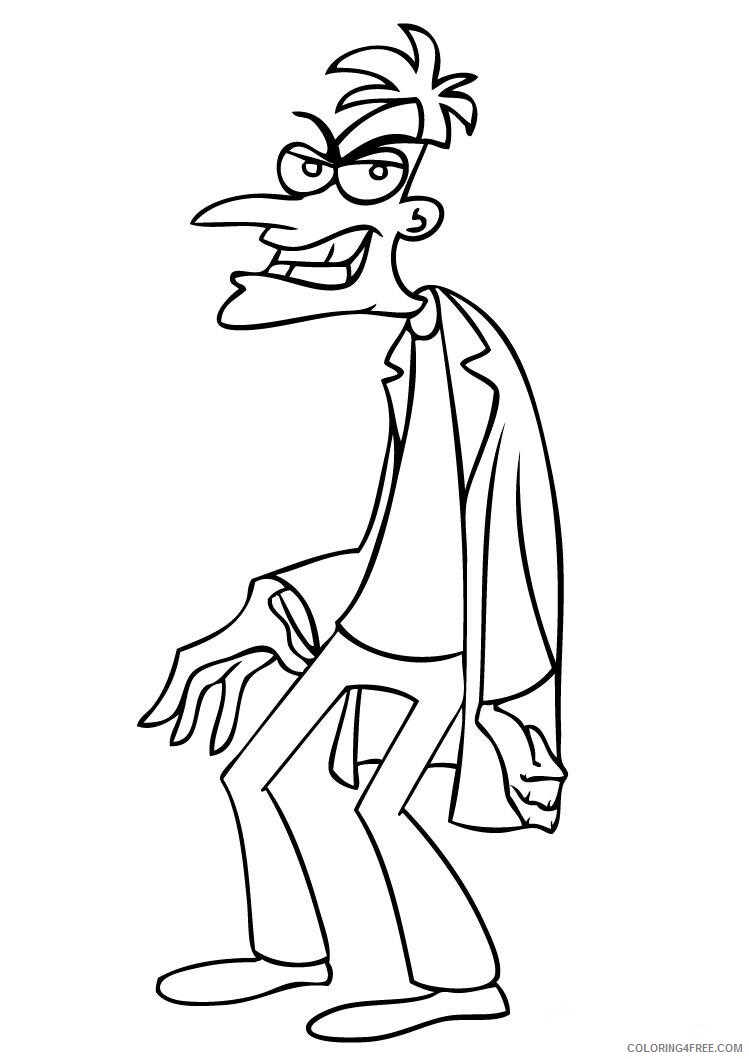 Phineas and Ferb Coloring Pages TV Film Printable 2020 06186 Coloring4free