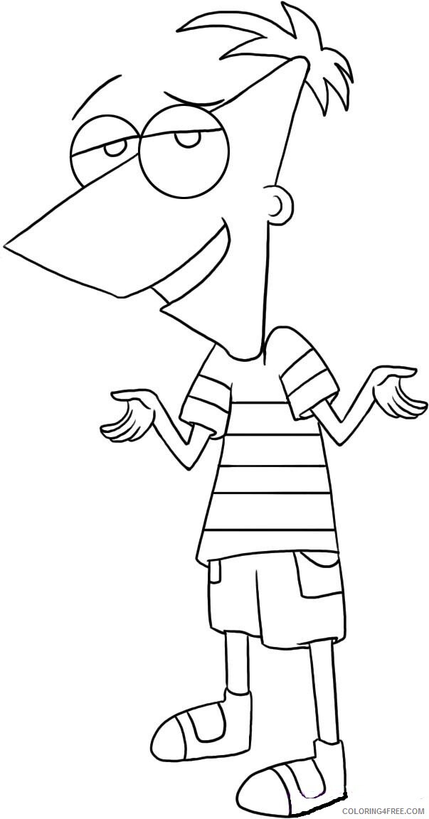 Phineas and Ferb Coloring Pages TV Film Printable 2020 06188 Coloring4free