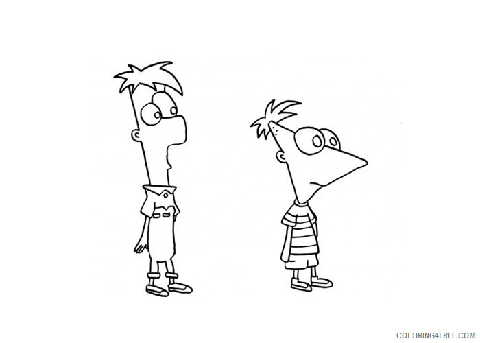 Phineas and Ferb Coloring Pages TV Film Printable 2020 06193 Coloring4free
