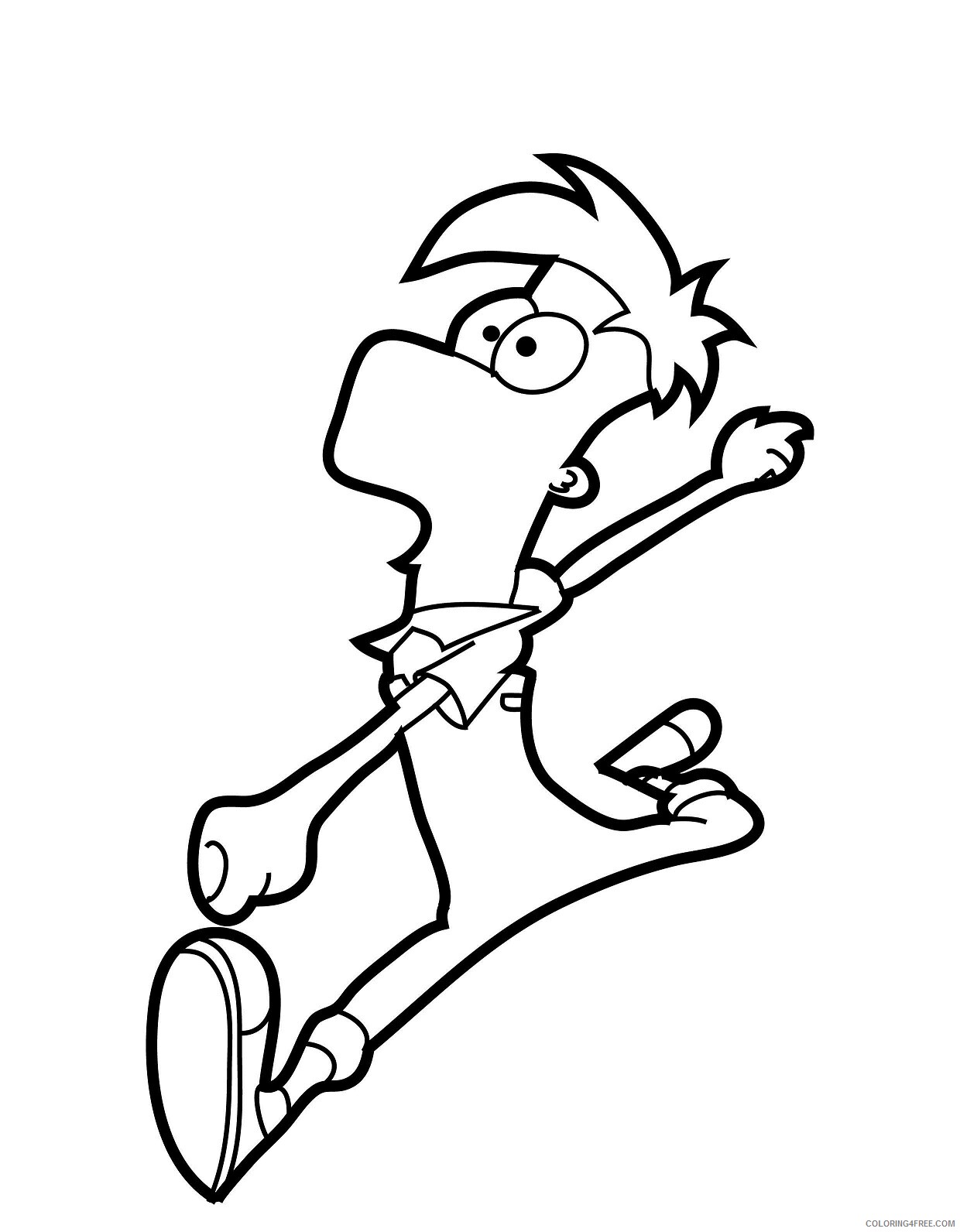 Phineas and Ferb Coloring Pages TV Film free kids vanessa Printable 2020 06137 Coloring4free