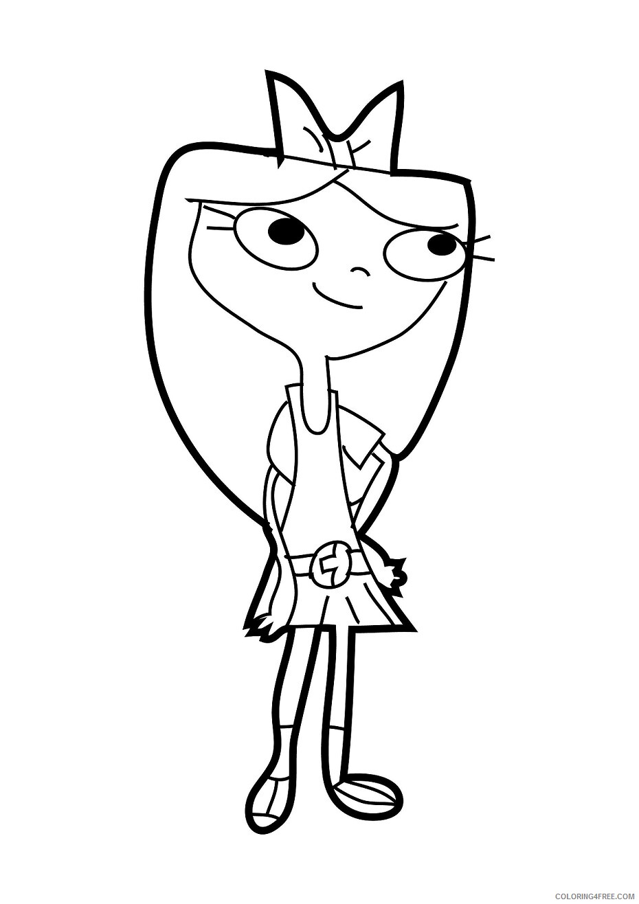 Phineas and Ferb Coloring Pages TV Film isabella Printable 2020 06135 Coloring4free