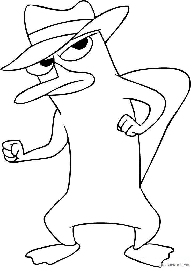 Phineas and Ferb Coloring Pages TV Film perry the platypus candace 2020 01 Coloring4free