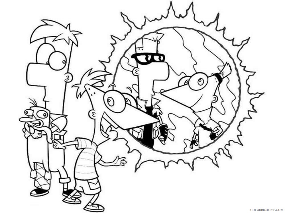 Phineas and Ferb Coloring Pages TV Film phineas and ferb 12 Printable 2020 06197 Coloring4free