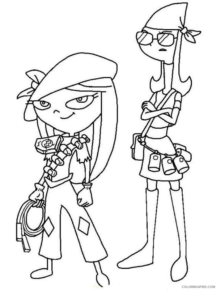 Phineas and Ferb Coloring Pages TV Film phineas and ferb 14 Printable 2020 06198 Coloring4free