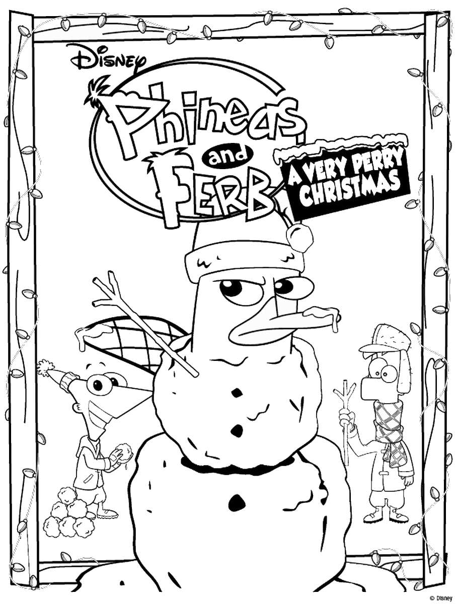 Phineas and Ferb Coloring Pages TV Film phineas_ferb_cl_13 Printable 2020 06168 Coloring4free