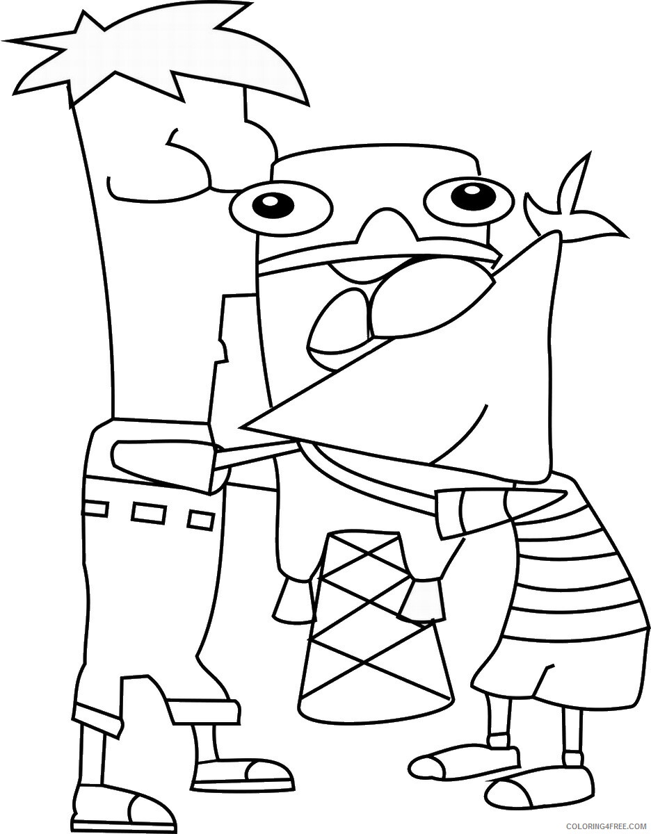 Phineas and Ferb Coloring Pages TV Film phineas_ferb_cl_26 Printable 2020 06176 Coloring4free