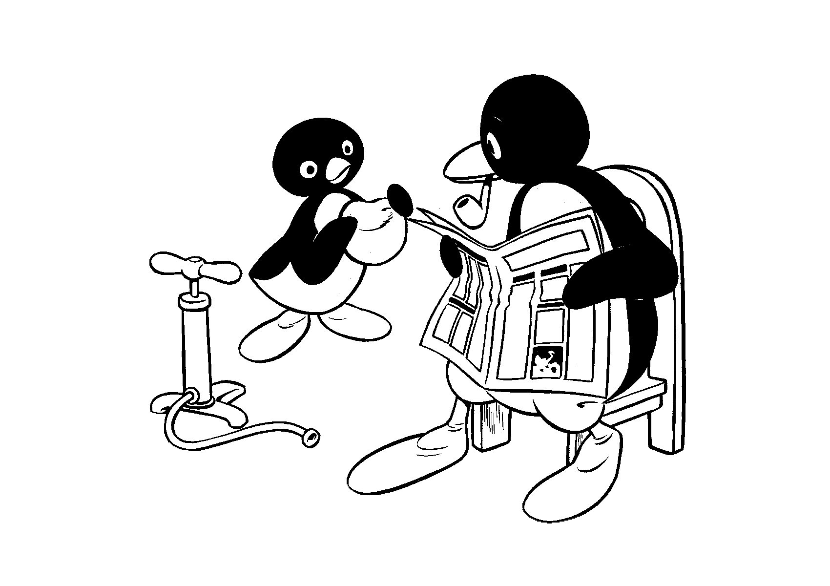 Pingu Coloring Pages TV Film pingu b9IwV Printable 2020 06236 Coloring4free