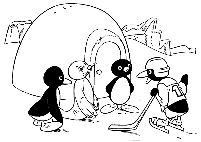 Pingu Coloring Pages TV Film pingu qiMKQ Printable 2020 06241 Coloring4free