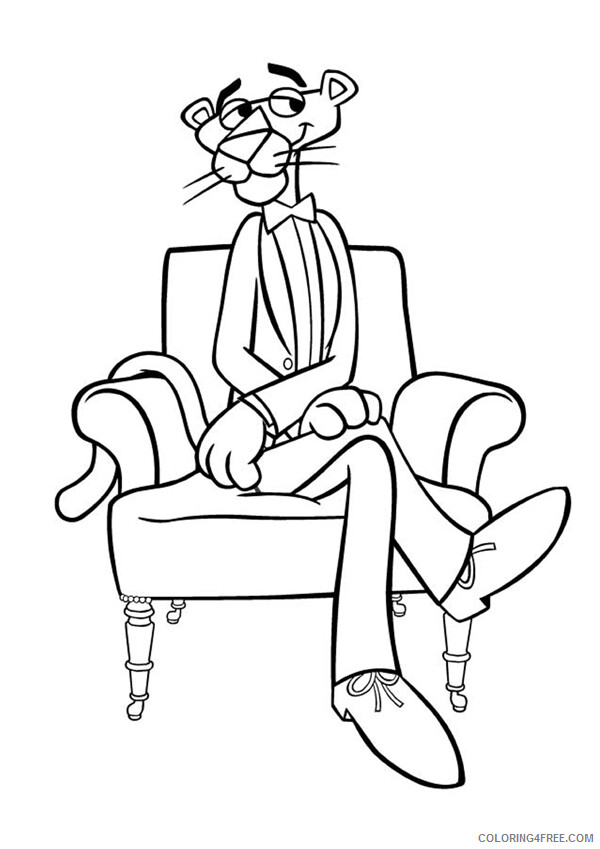 Pink Panther Coloring Pages TV Film Free Pink Panther Printable 2020 06254 Coloring4free