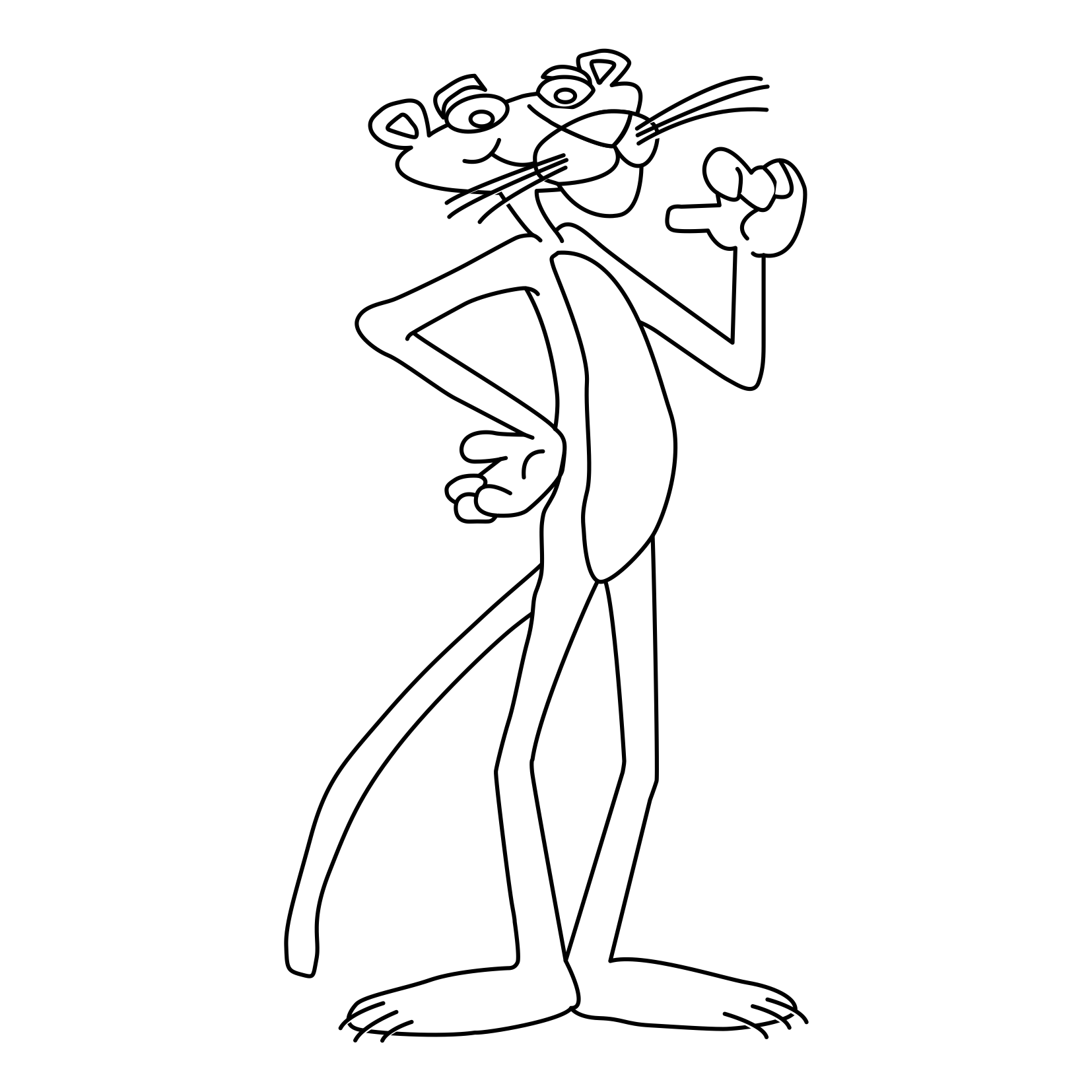 Pink Panther Coloring Pages TV Film The Pink Panther Printable 2020 06307 Coloring4free