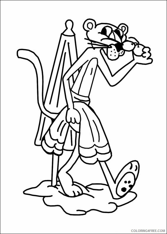 Pink Panther Coloring Pages TV Film pink panther RSzbl Printable 2020 06283 Coloring4free