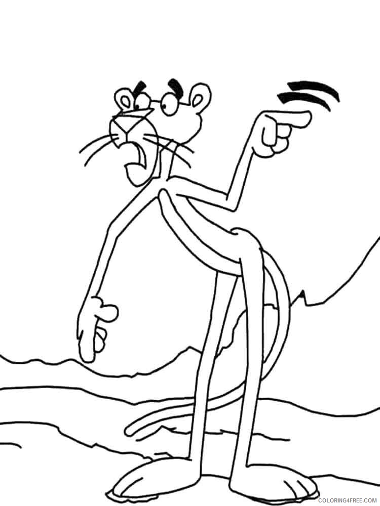 Pink Panther Coloring Pages TV Film pink panther cartoon 12 Printable 2020 06290 Coloring4free