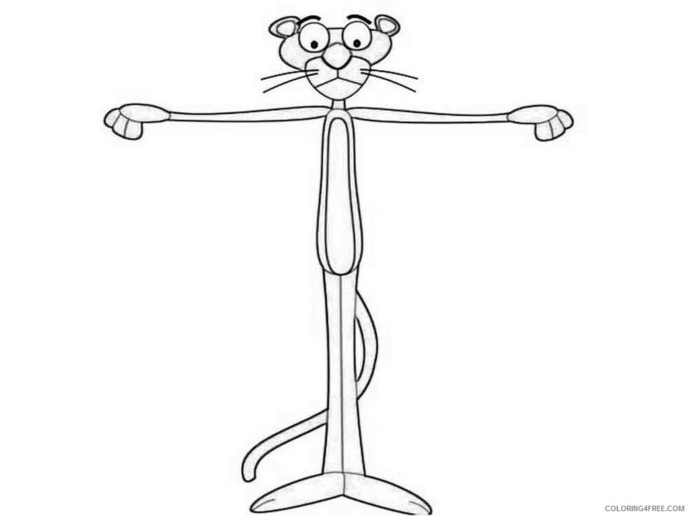 Pink Panther Coloring Pages TV Film pink panther cartoon 2 Printable 2020 06298 Coloring4free