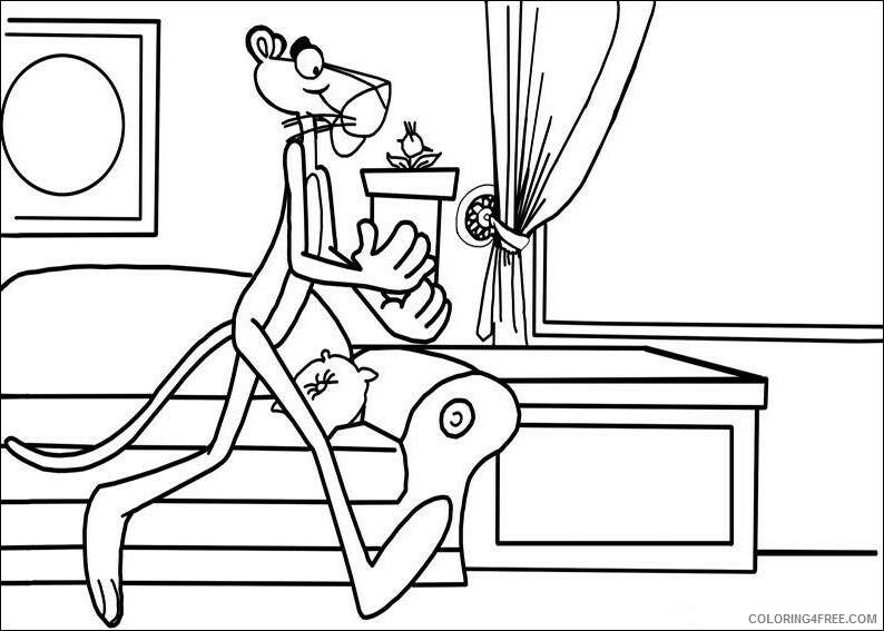 Pink Panther Coloring Pages TV Film pink panther dPEEy Printable 2020 06277 Coloring4free