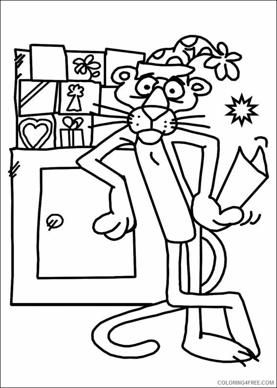 Pink Panther Coloring Pages TV Film pink panther taX2m Printable 2020 06284 Coloring4free