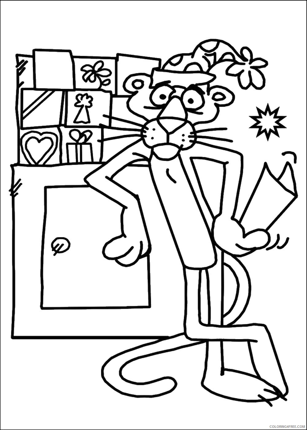 Pink Panther Coloring Pages TV Film pink_panther_cl_04 Printable 2020 06258 Coloring4free