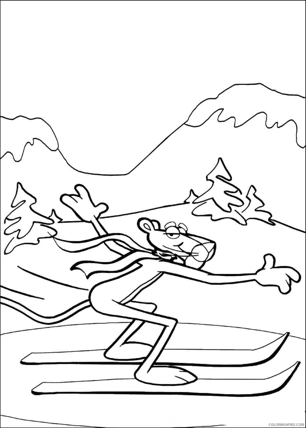 Pink Panther Coloring Pages TV Film pink_panther_cl_09 Printable 2020 06262 Coloring4free