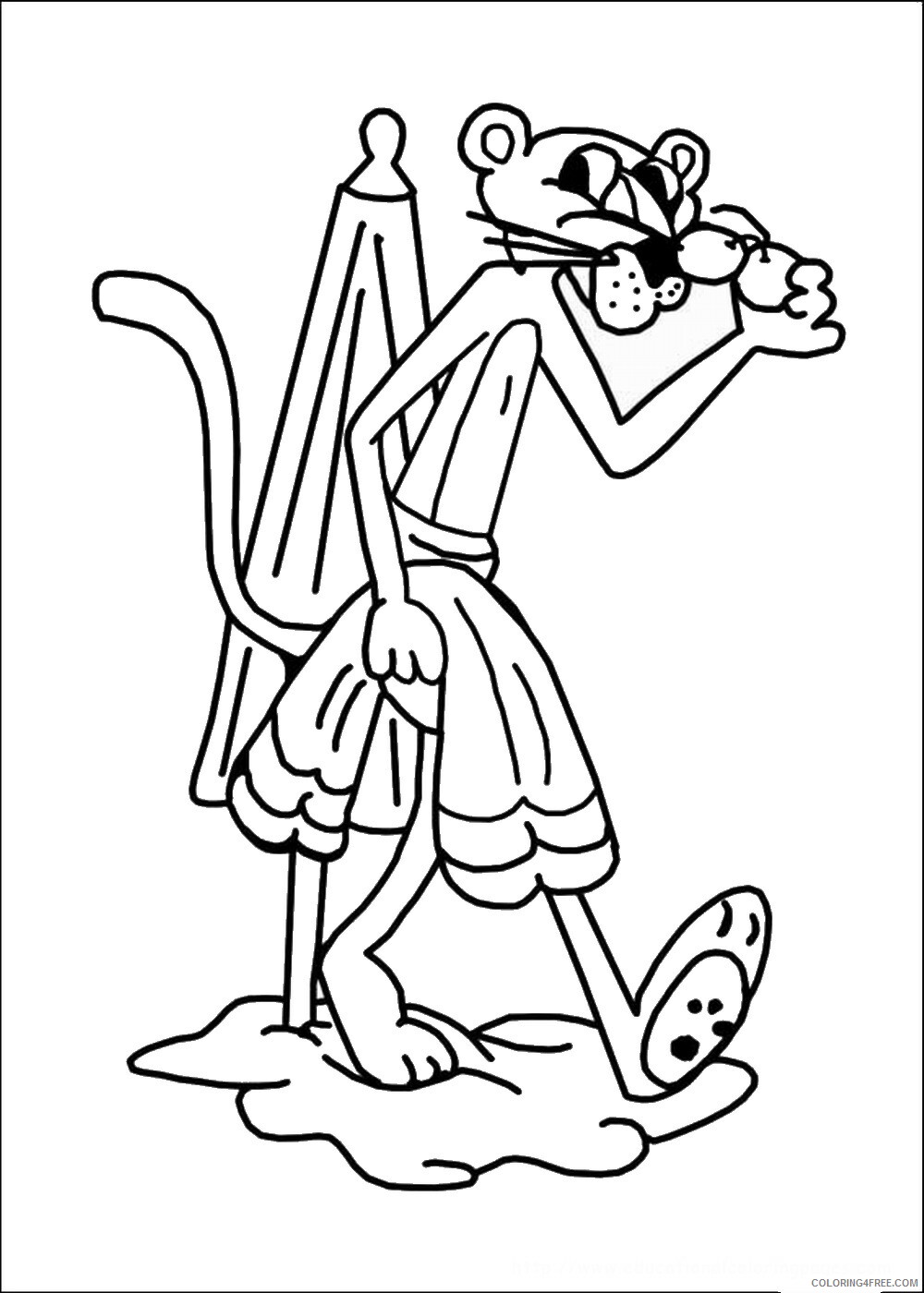 Pink Panther Coloring Pages TV Film pink_panther_cl_14 Printable 2020 06267 Coloring4free
