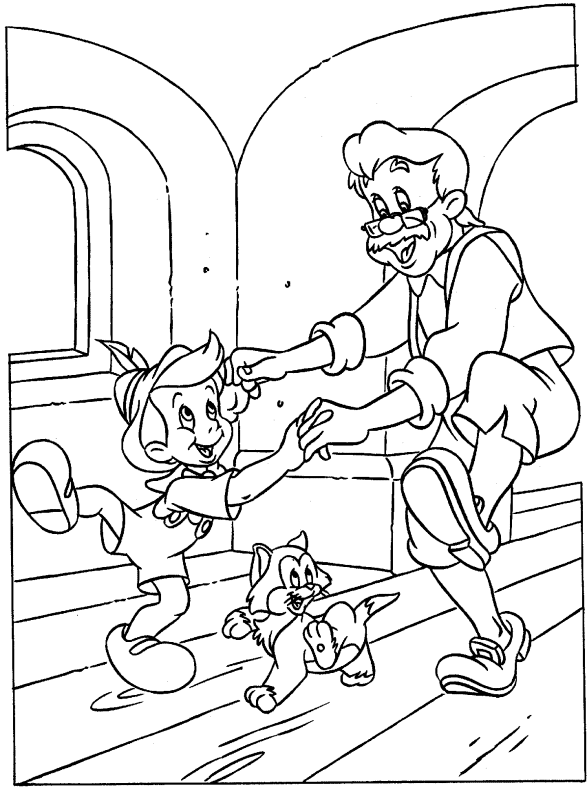 Pinocchio Coloring Pages TV Film Pinocchio Characters Printable 2020 06351 Coloring4free
