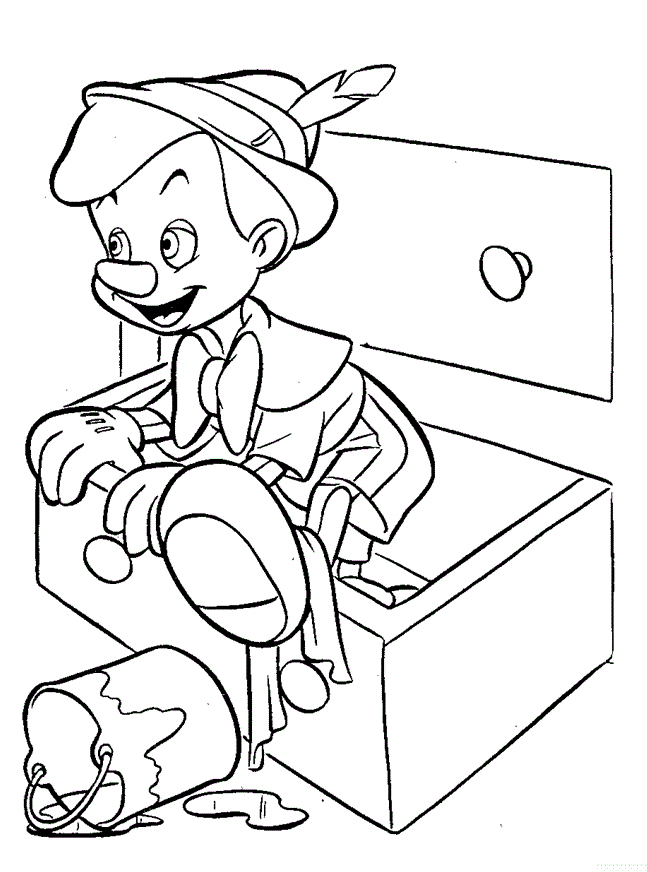Pinocchio Coloring Pages TV Film Pinocchio Sheets Free Printable 2020 06395 Coloring4free