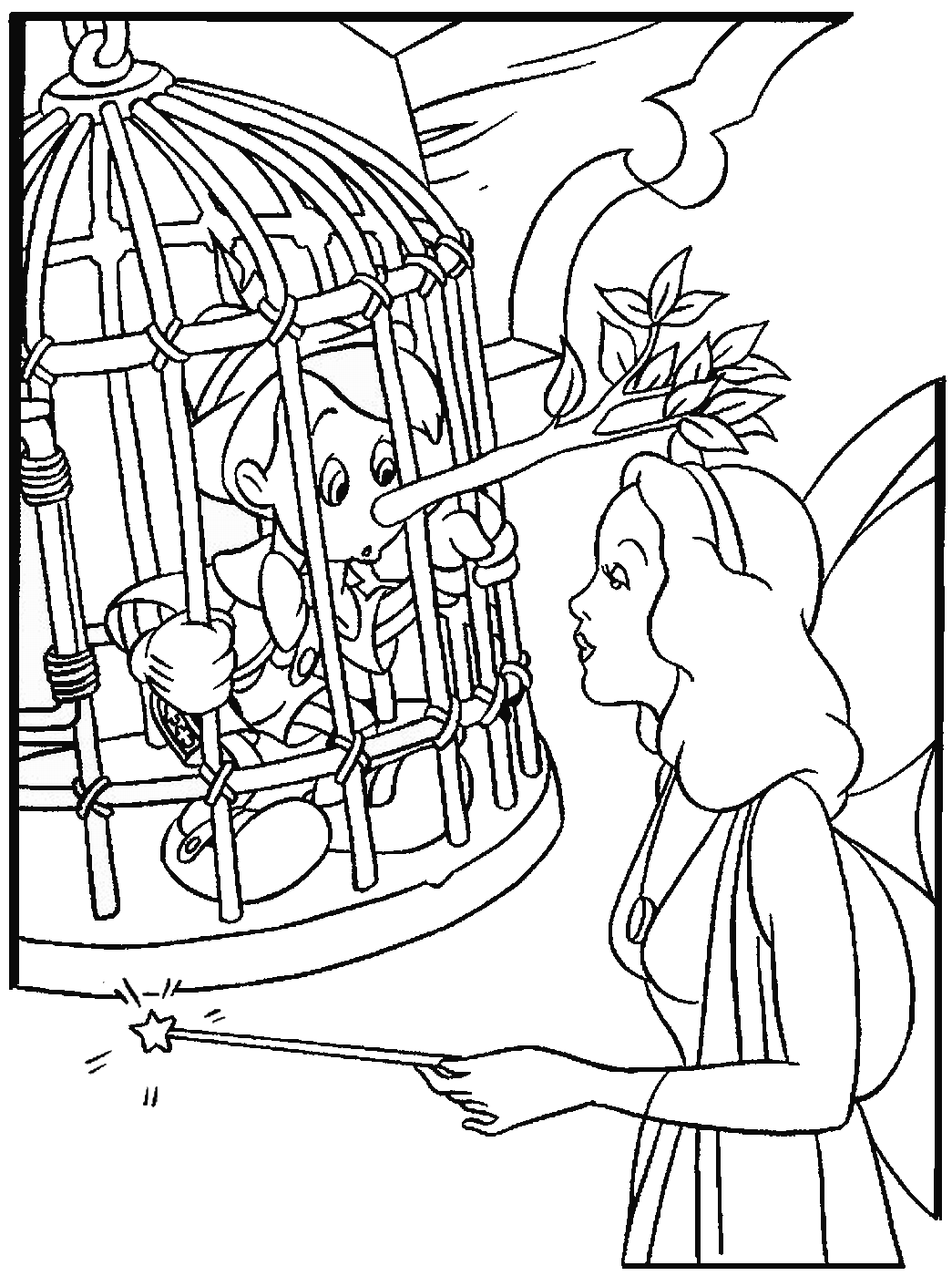 Pinocchio Coloring Pages TV Film Pinocchio_coloring_3 Printable 2020 06333 Coloring4free