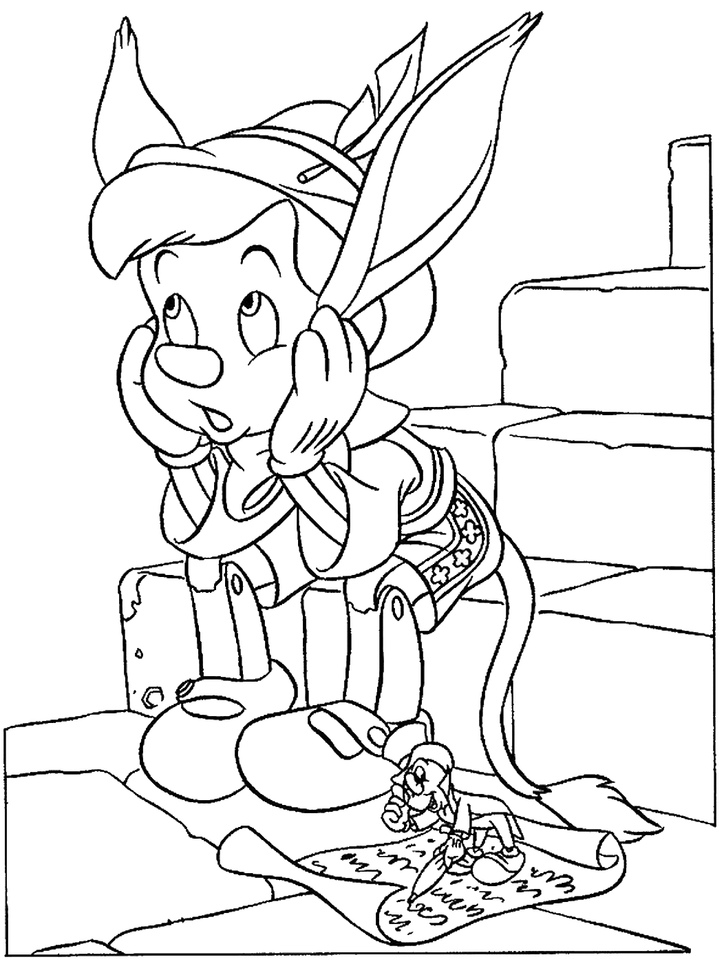 Pinocchio Coloring Pages TV Film Pinocchio_coloring_6 Printable 2020 06336 Coloring4free