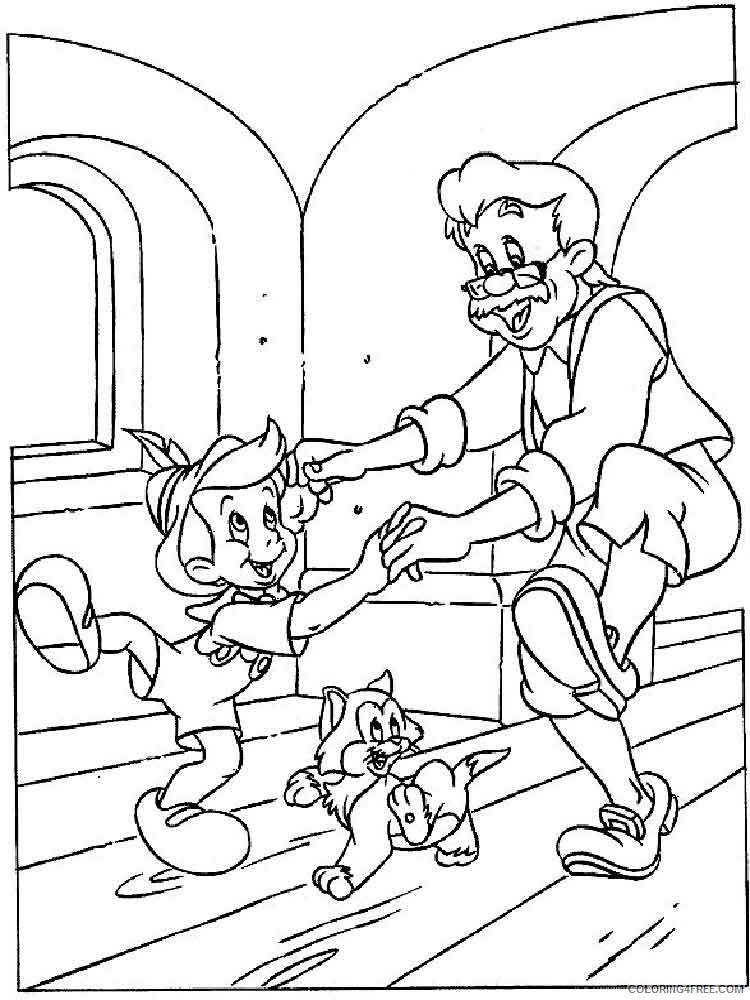 Pinocchio Coloring Pages TV Film pinocchio 33 Printable 2020 06376 Coloring4free