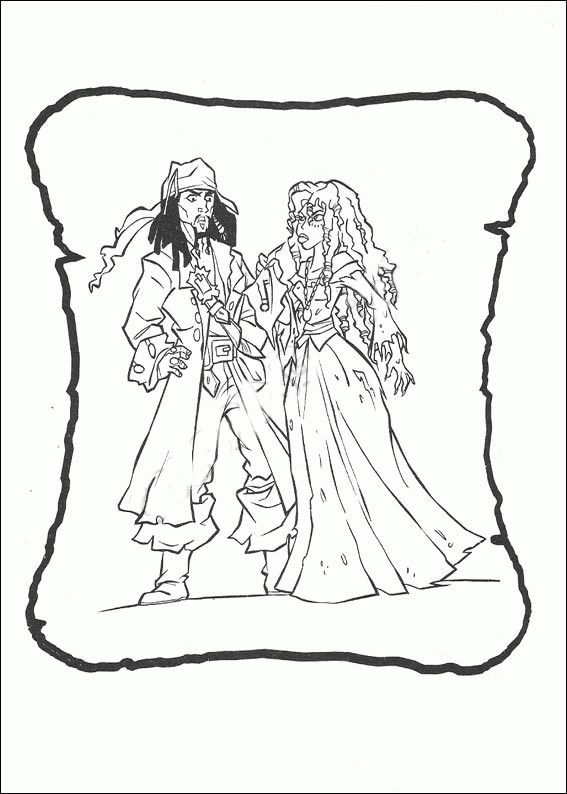 Pirates of the Caribbean Coloring Pages TV Film Printable 2020 06406 Coloring4free