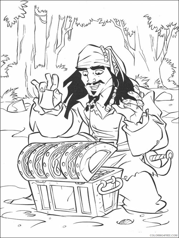 Pirates of the Caribbean Coloring Pages TV Film Printable 2020 06421 Coloring4free