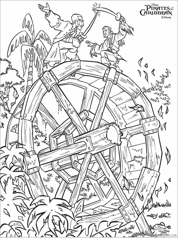 Pirates of the Caribbean Coloring Pages TV Film Printable 2020 06428 Coloring4free