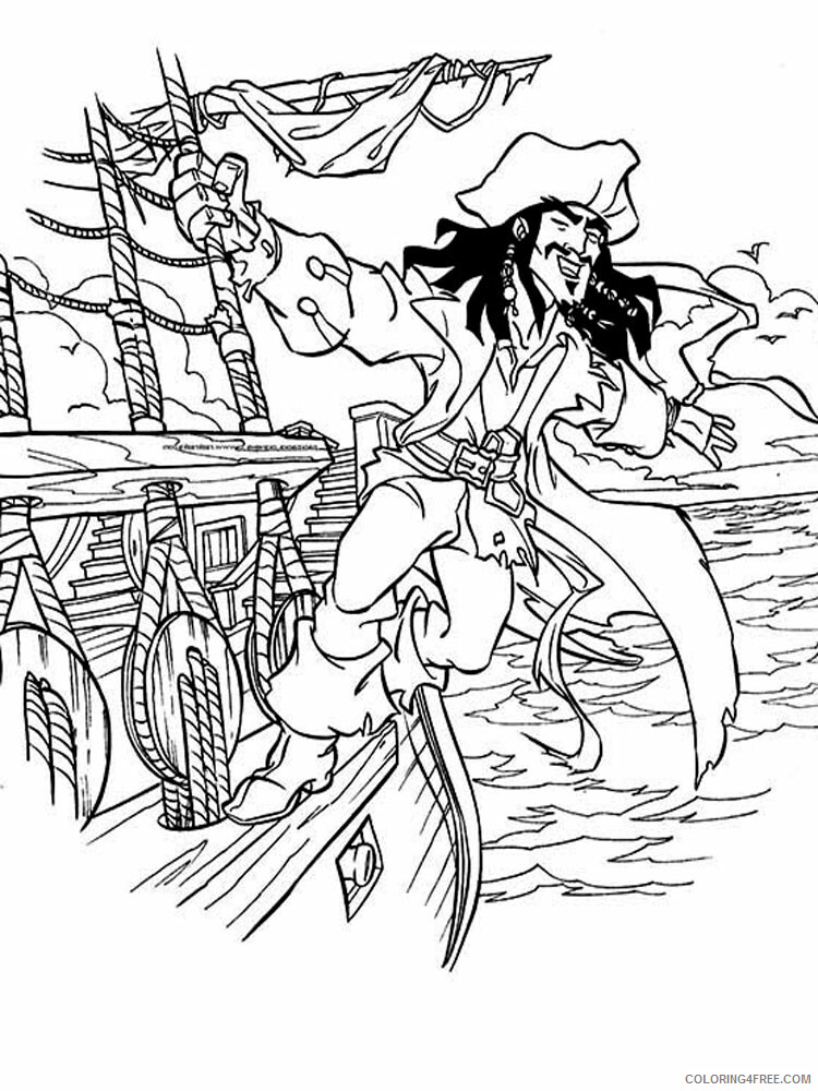Pirates of the Caribbean Coloring Pages TV Film Printable 2020 06432 Coloring4free