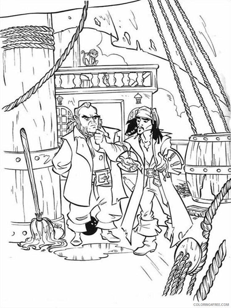 Pirates of the Caribbean Coloring Pages TV Film Printable 2020 06433 Coloring4free