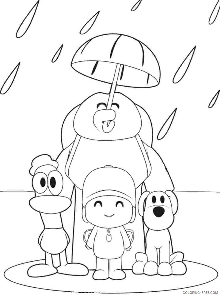 Pocoyo Coloring Pages TV Film cool sheets to print out stunning 2020 06479 Coloring4free
