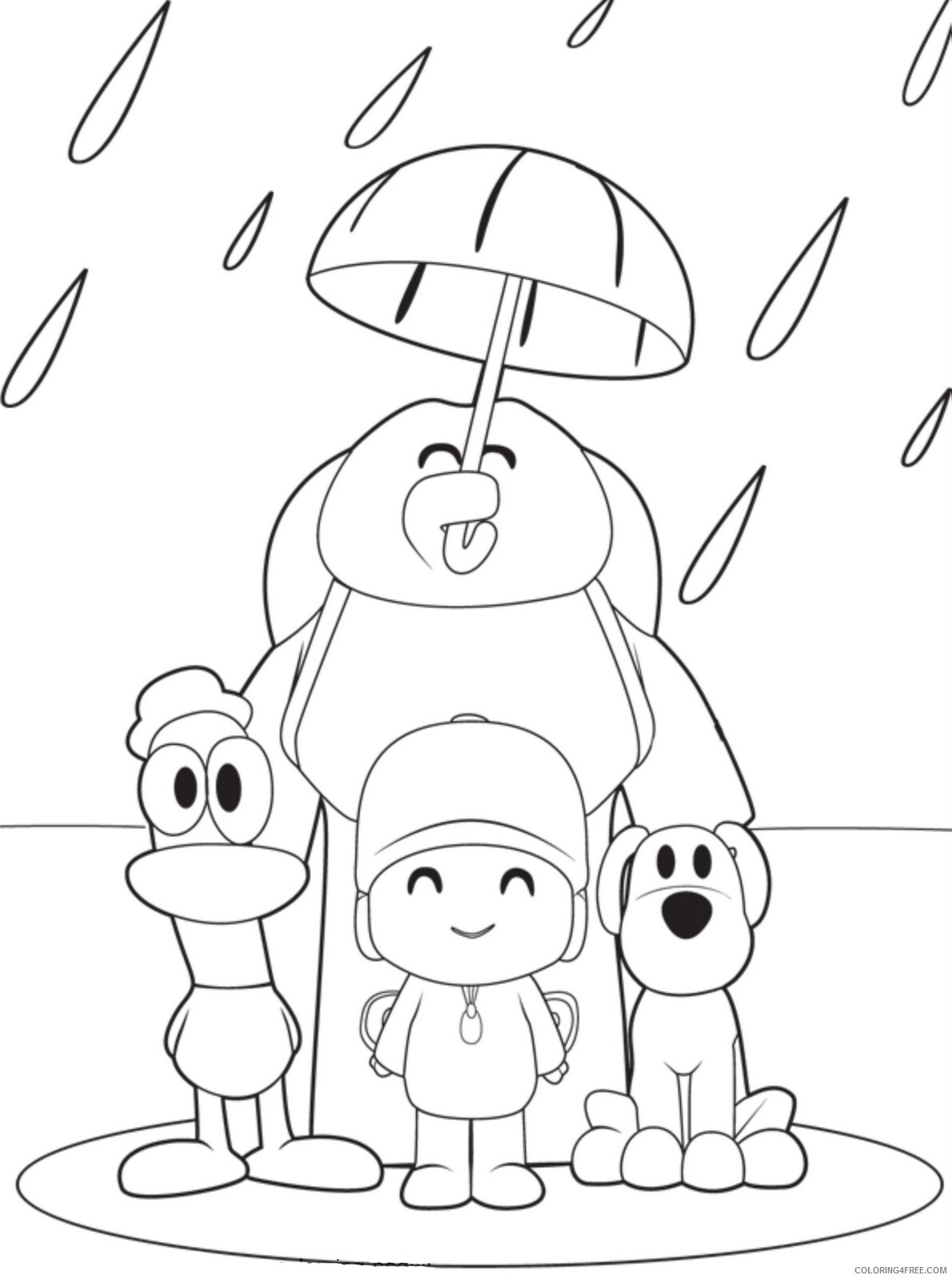 Pocoyo Coloring Pages TV Film dibujos pocoyo Printable 2020 06487 Coloring4free