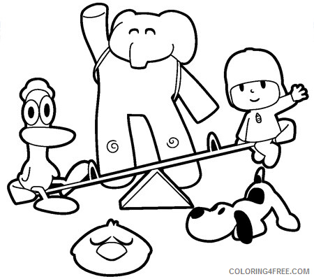 Pocoyo Coloring Pages TV Film pocoyo characters Printable 2020 06492 Coloring4free