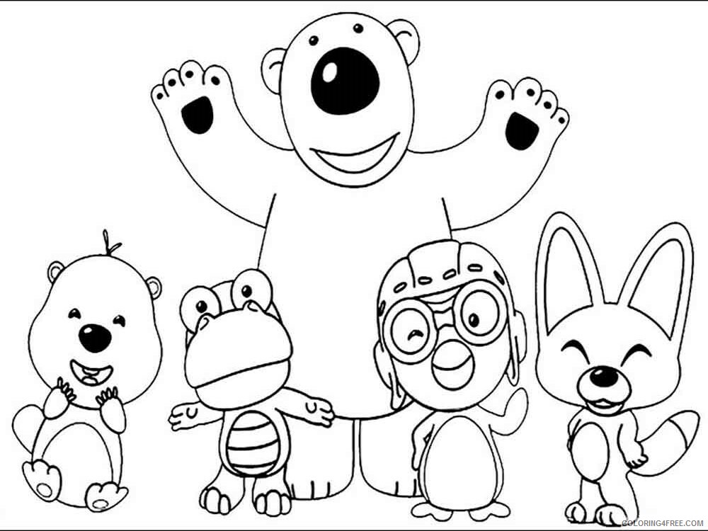 Pororo the Little Penguin Coloring Pages TV Film Printable 2020 06564 Coloring4free
