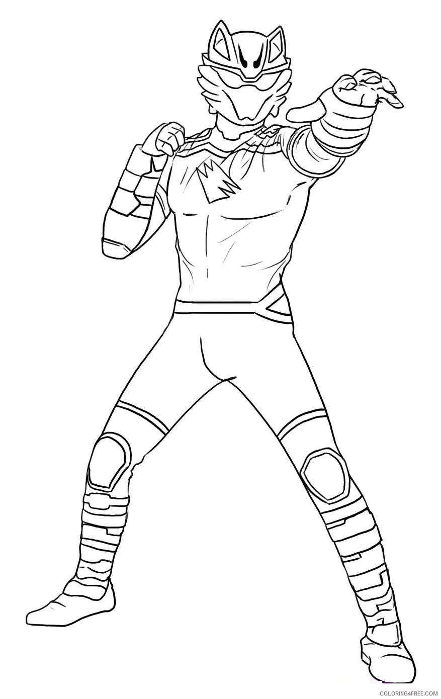 Power Rangers Coloring Pages TV Film Dino Thunder Printable 2020 06841 Coloring4free