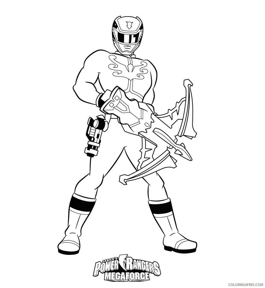 Power Rangers Coloring Pages TV Film Power Rangers to Print Printable 2020 06834 Coloring4free