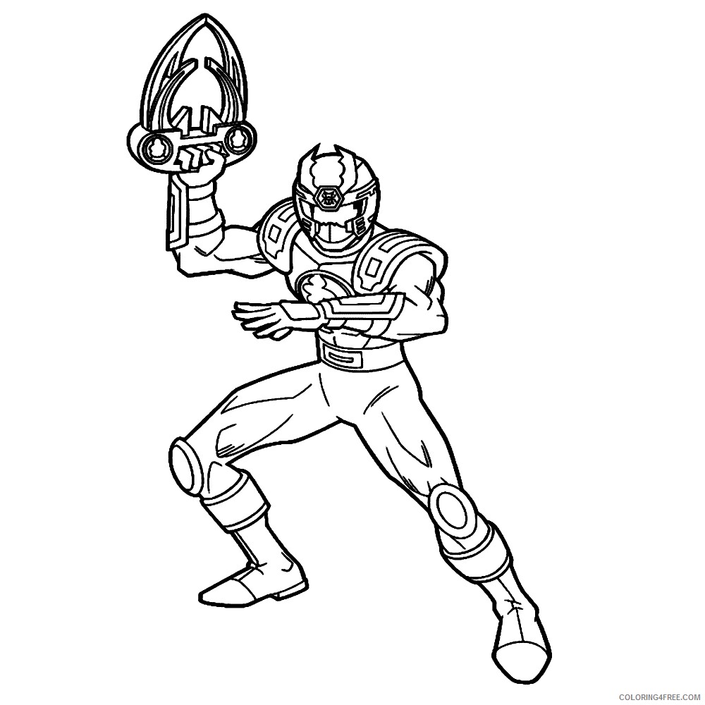 Power Rangers Coloring Pages TV Film dino charge Printable 2020 01 Coloring4free