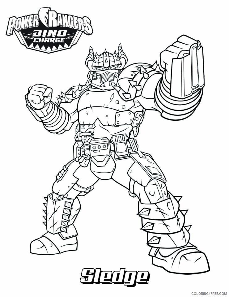 Power Rangers Coloring Pages TV Film dino force for kids 2020 06681 Coloring4free