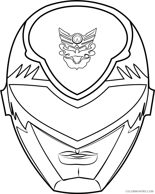 Power Rangers Coloring Pages TV Film mask Printable 2020 06670 Coloring4free